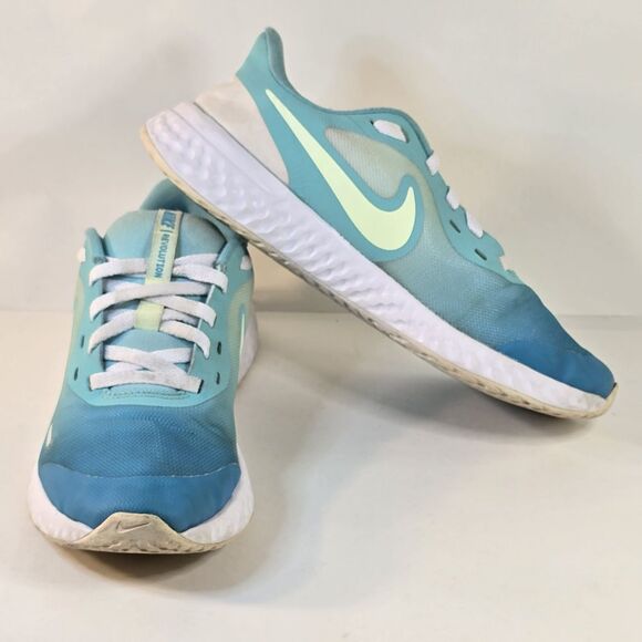 Nike‎ Revolution 5 D2N Kids Size 6Y Sneakers Low Aurora Green Shoes CW1410-300 - Picture 5 of 8